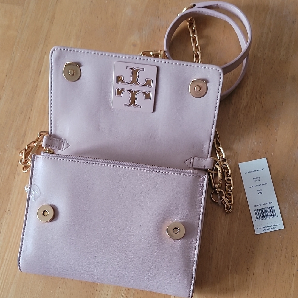 Tory Burch Lily Chain Wallet Crossbody Bag - Picture 4 of 9